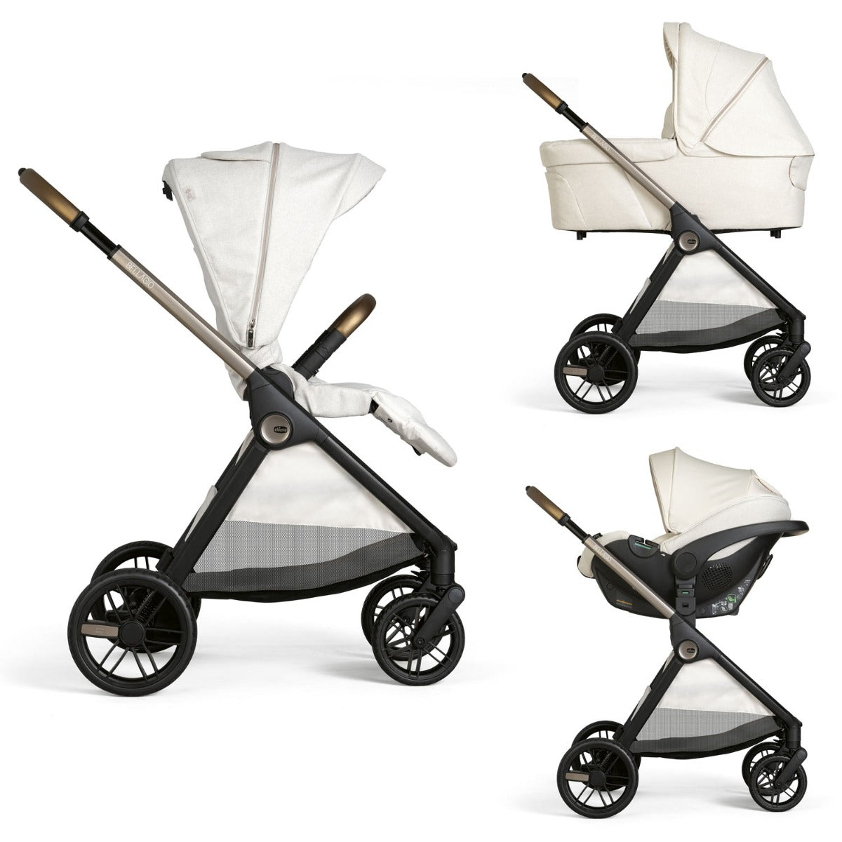 Chicco carucior 3in1 Bellagio 0m+ Amber Glow