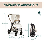Chicco carucior 3in1 Bellagio 0m+ Amber Glow