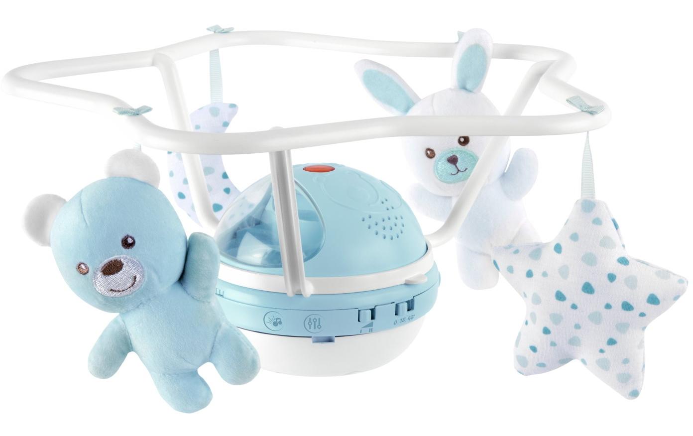 Chicco carusel muzical First Dreams Rainbow Cot Mobile 0m+ Albastru