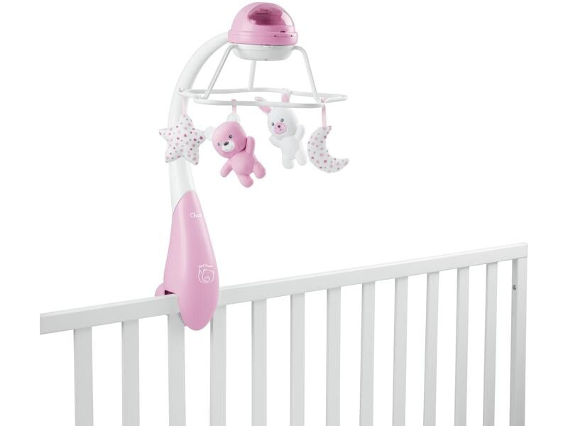 Chicco carusel muzical First Dreams Rainbow Cot Mobile 0m+ Roz