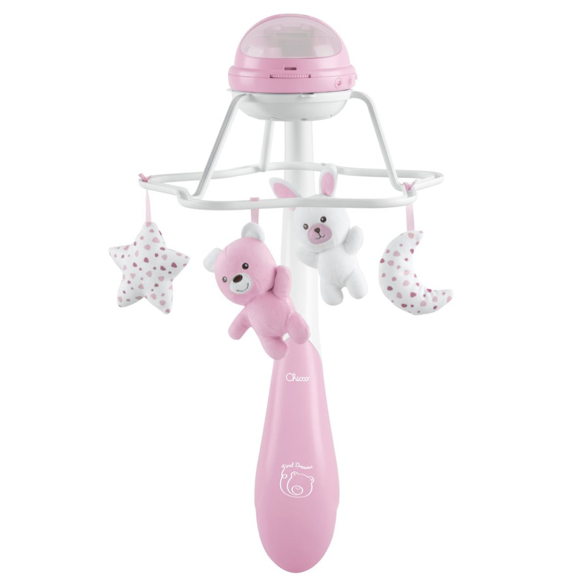 Chicco carusel muzical First Dreams Rainbow Cot Mobile 0m+ Roz Imagine principală a produsului