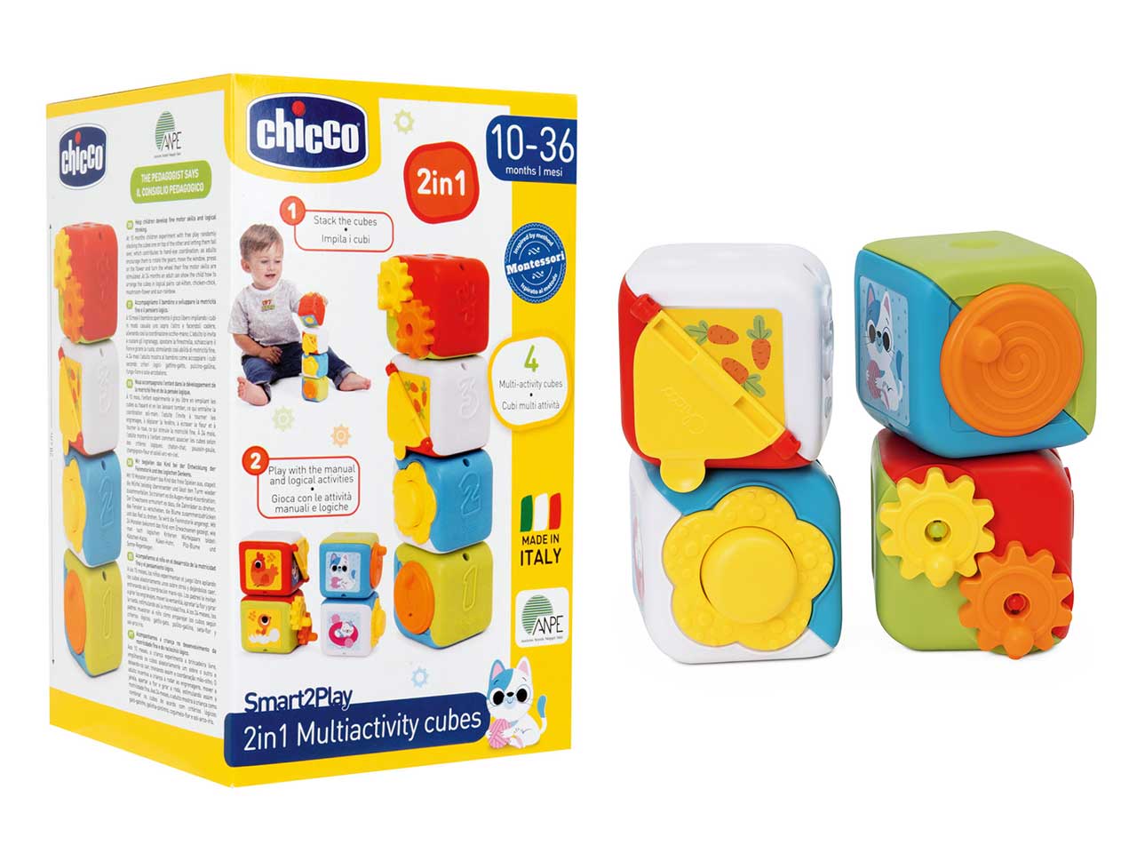 Chicco cub 2in1 cu activitati multiple 10-36 luni