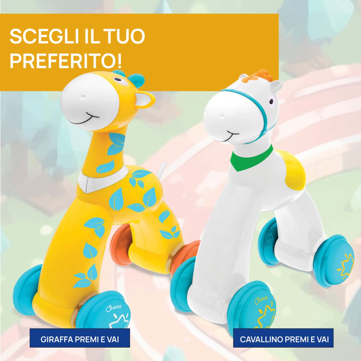 Chicco jucarie Push and Go 12-36 luni Girafa