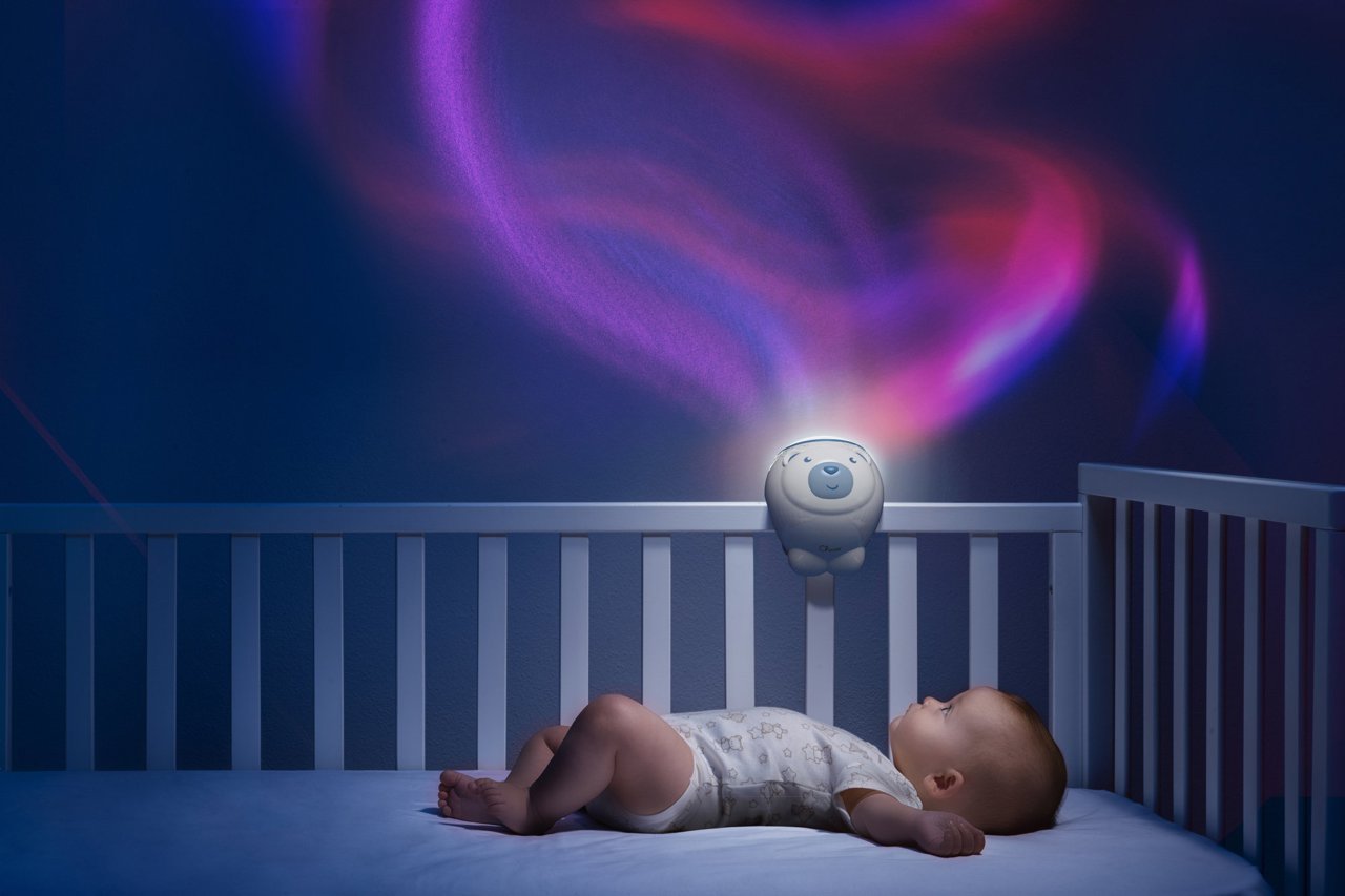 Chicco lampa de veghe cu proiector 2in1 First Dream Urs polar 0m+