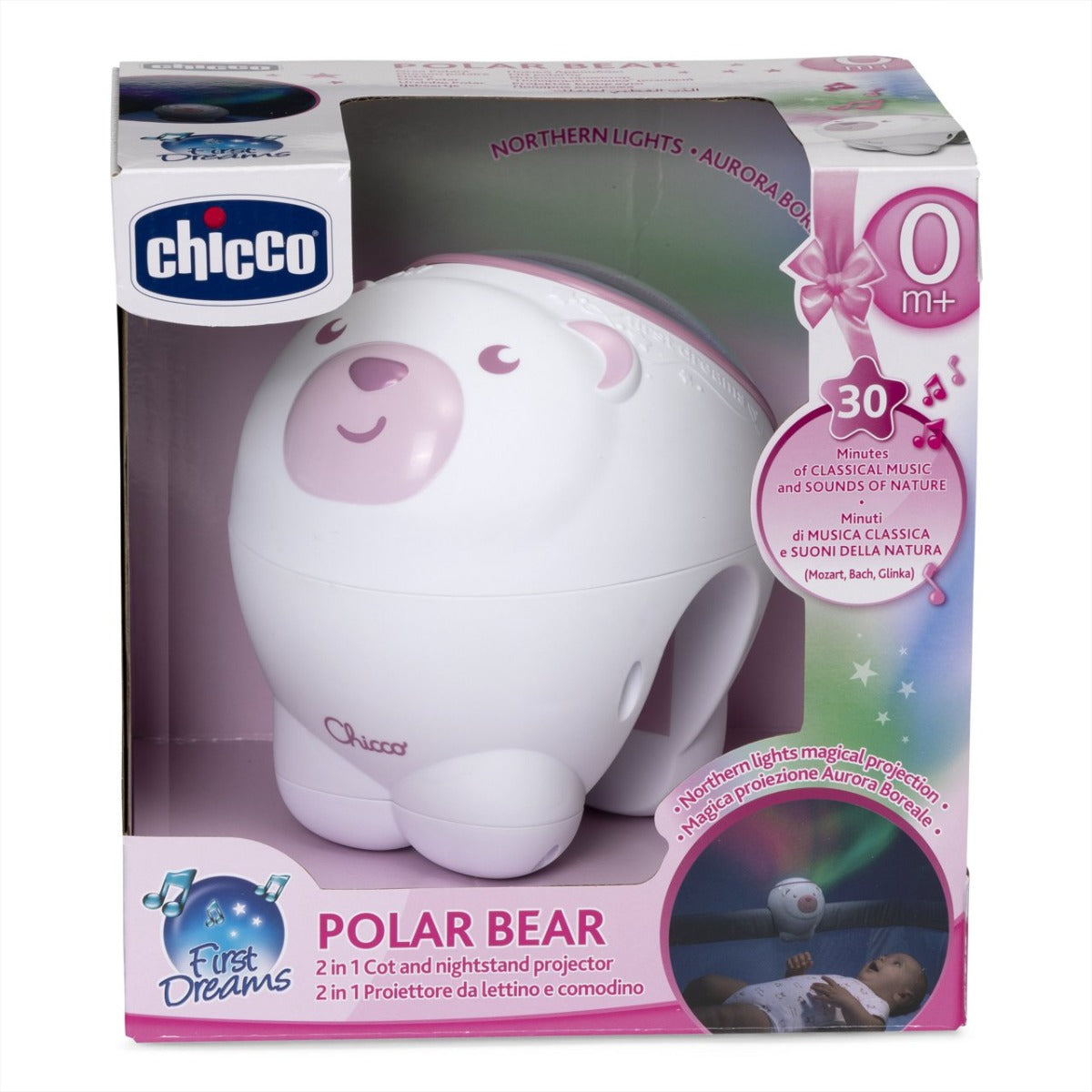 Chicco lampa de veghe cu proiector 2in1 First Dream Urs polar 0m+
