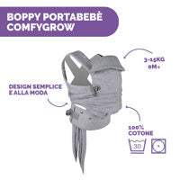 Chicco marsupiu Boppy ComfyGrow 3-15 kg 0m+ Light Grey