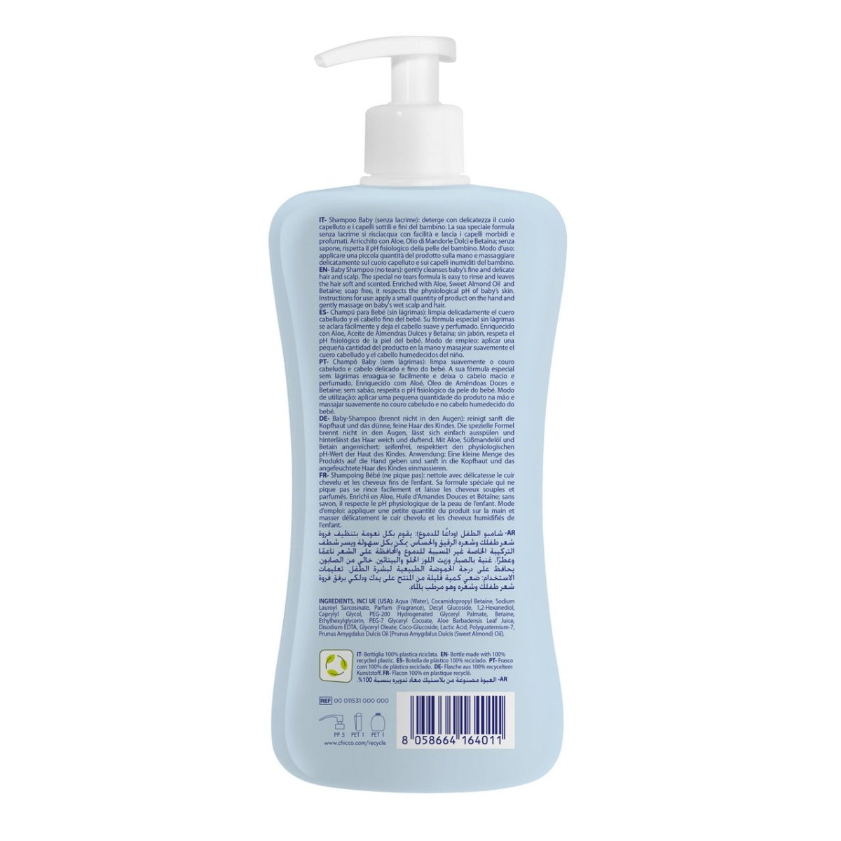 Chicco Natural sensation sampon fara lacrimi 0m+ 500 ml