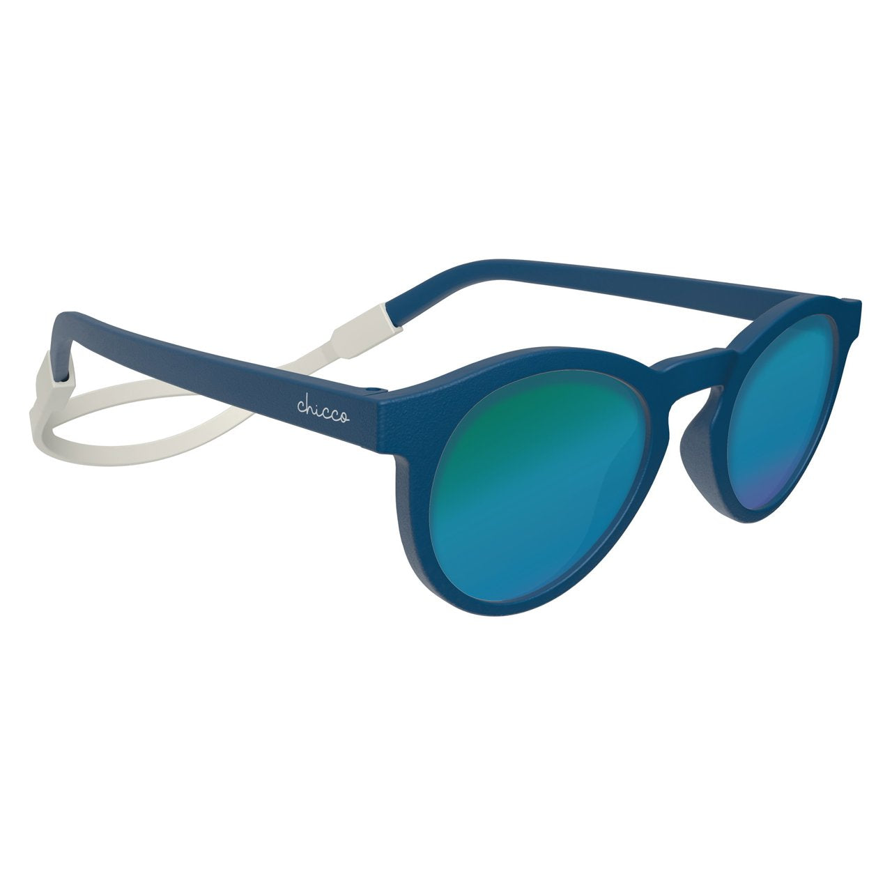 Chicco ochelari de soare cu banda silicon si protectie UVA/UVB 12m+ Blue