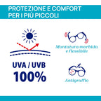 Chicco ochelari de soare cu banda silicon si protectie UVA/UVB 12m+ Yellow