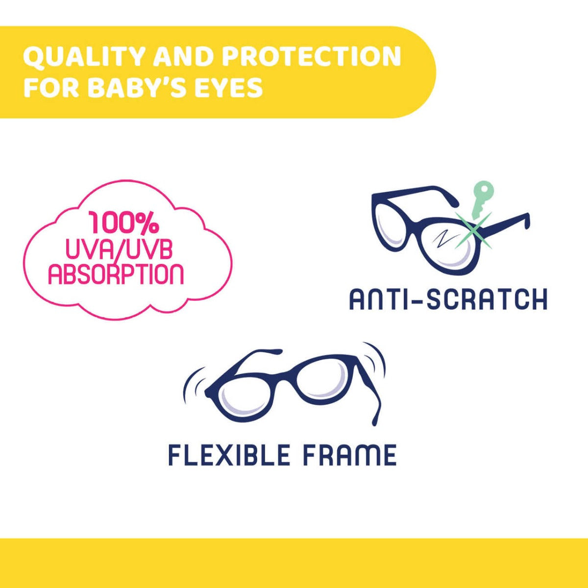 Chicco ochelari de soare filtru UVA si UVB 