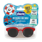 Chicco ochelari de soare filtru UVA si UVB 4-6 ani Rosu cu albastru