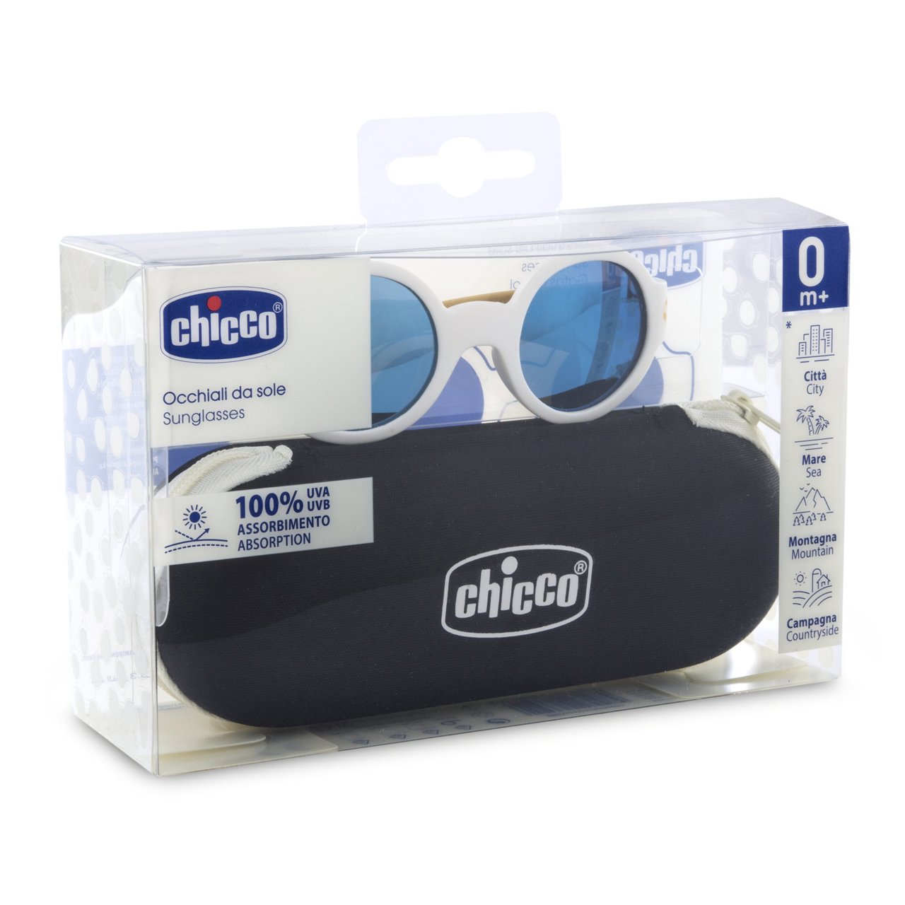Chicco ochelari de soare protectie UVA/UVB 0m+ Cream