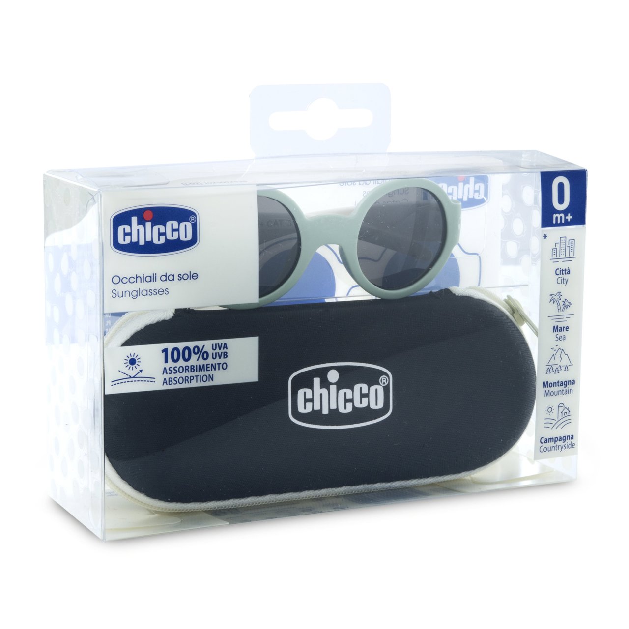 Chicco ochelari de soare protectie UVA/UVB 0m+ Green