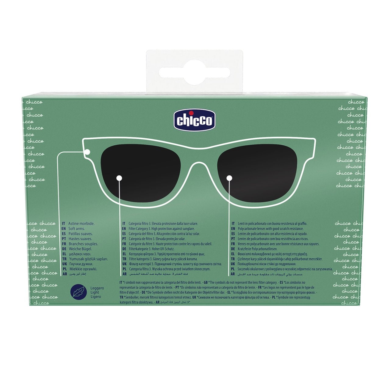 Chicco ochelari de soare protectie UVA/UVB 24m+ Green
