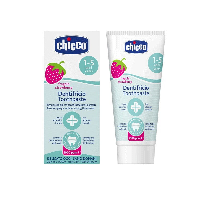 Chicco pasta de dinti capsuni cu fluor si xilitol 1-5 ani 50 ml