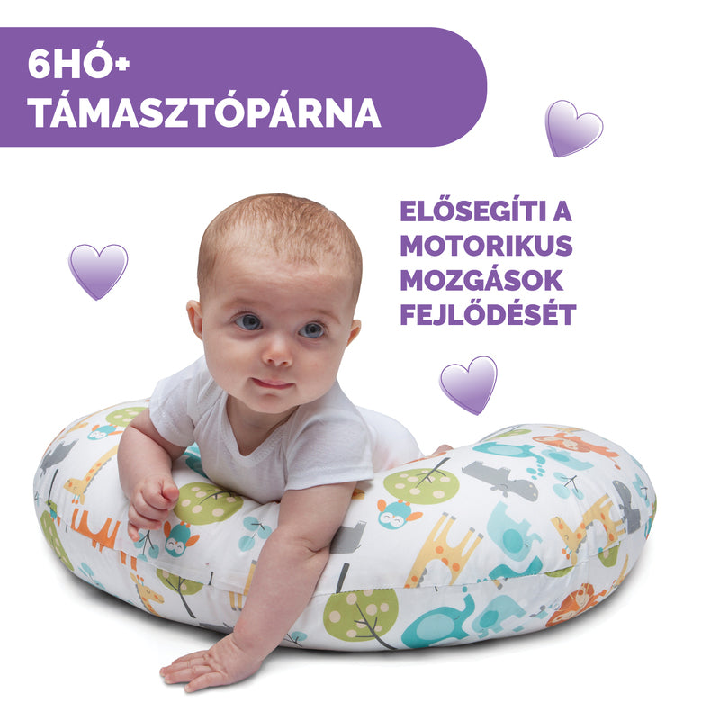 Chicco perna pentru alaptat Boppy Deluxe 0m+ Peaceful Jungle