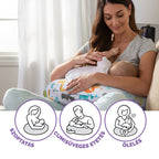 Chicco perna pentru alaptat Boppy Deluxe 0m+ Peaceful Jungle