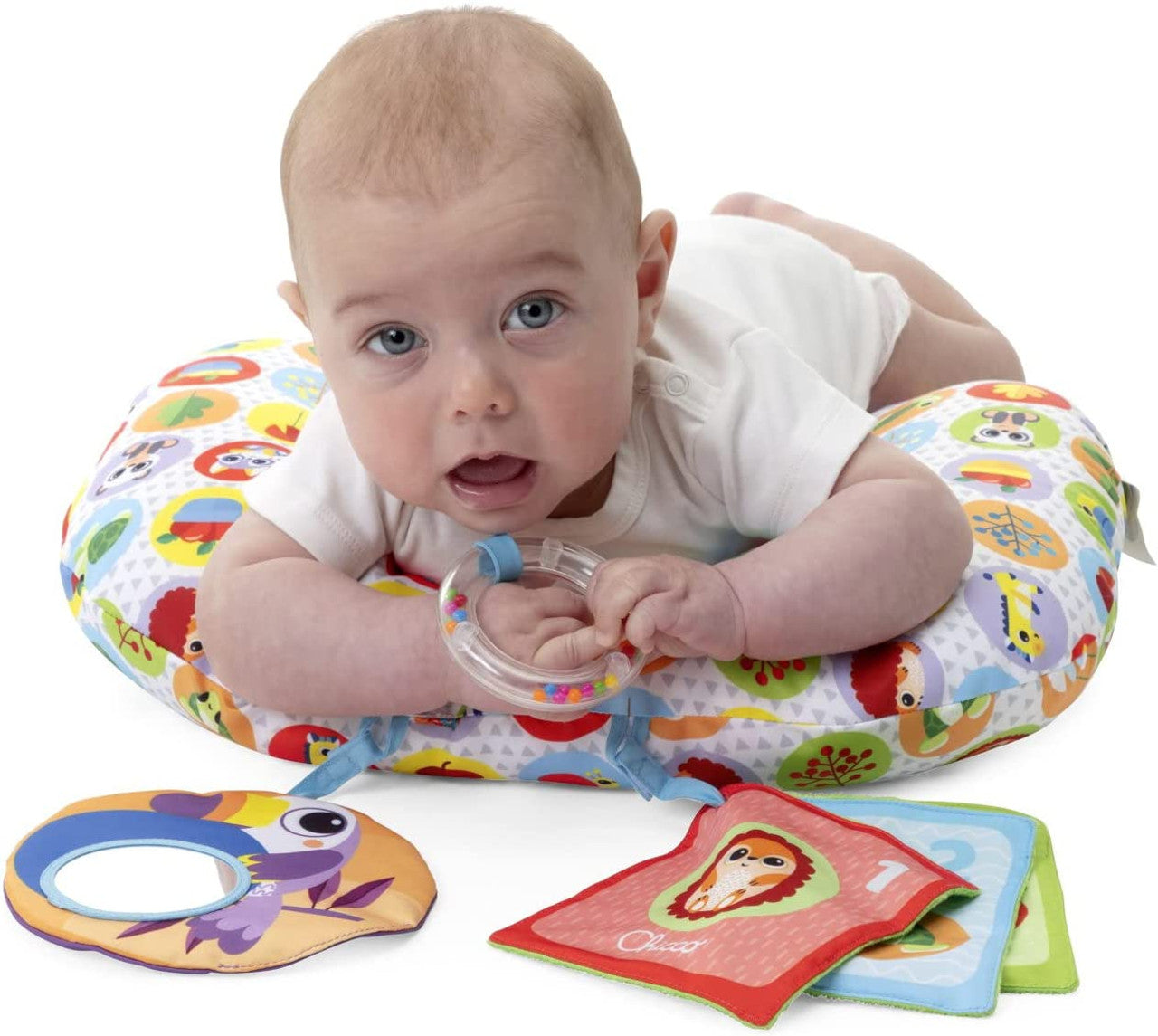 Chicco perna Boppy cu jucarii Animal Tummy Time 2-9 luni