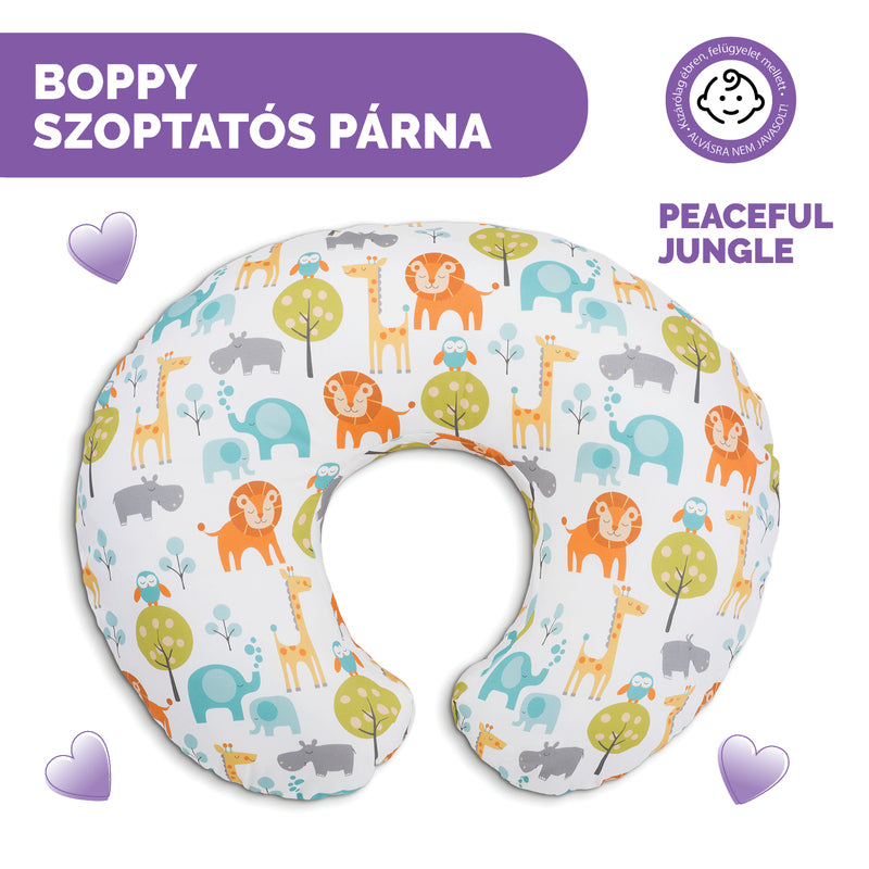 Chicco perna pentru alaptat Boppy 0m+ Peaceful Jungel