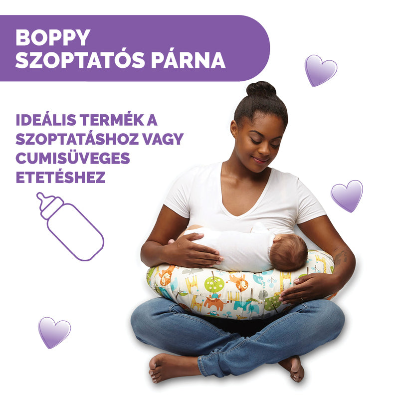 Chicco perna pentru alaptat Boppy 0m+ Peaceful Jungel