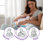 Chicco perna pentru alaptat Boppy 0m+ Peaceful Jungel