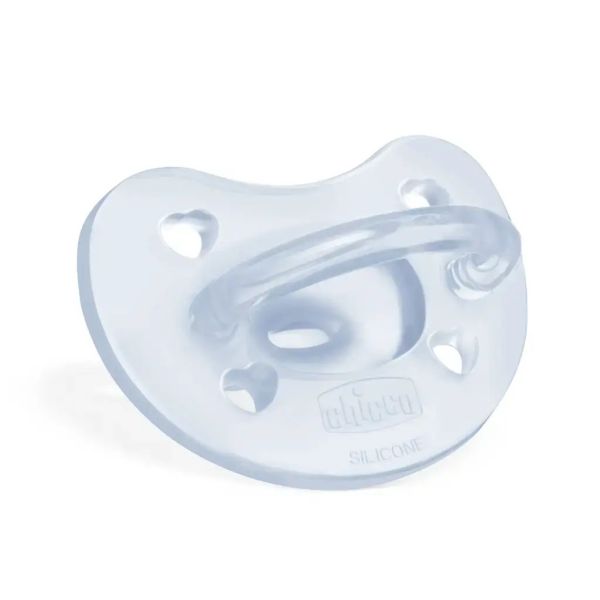 Chicco Physio Forma Soft suzeta silicon monobloc 0-6 luni Albastru deschis