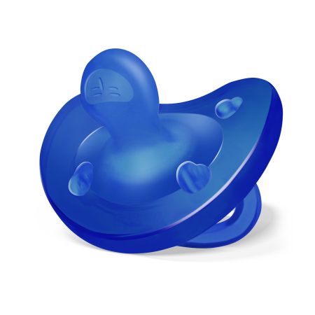 Chicco Physio Forma Soft suzeta silicon monobloc 16-36 luni Albastru inchis Imagine principală a produsului