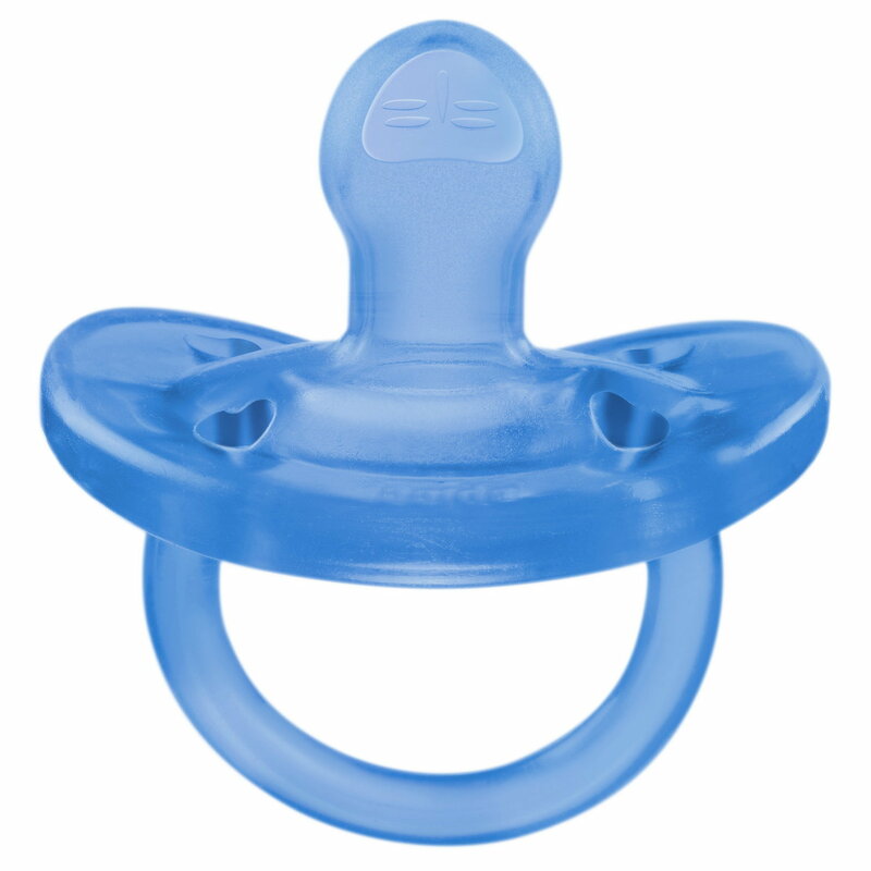 Chicco Physio Forma Soft suzeta silicon monobloc 6-16 luni Albastru deschis