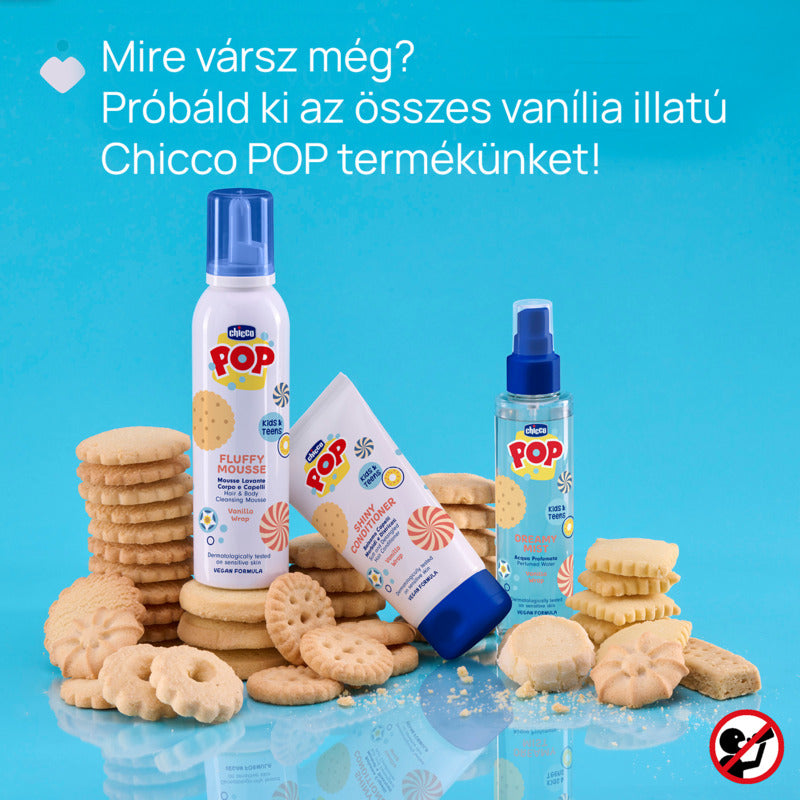 Chicco balsam de par POP cu aroma de Biscuiti cu vanilie 150 ml 3 ani+