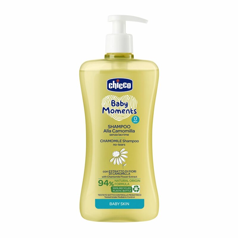 Chicco sampon cu pompita Baby Moments cu musetel 0m+ 500 ml Imagine principală a produsului