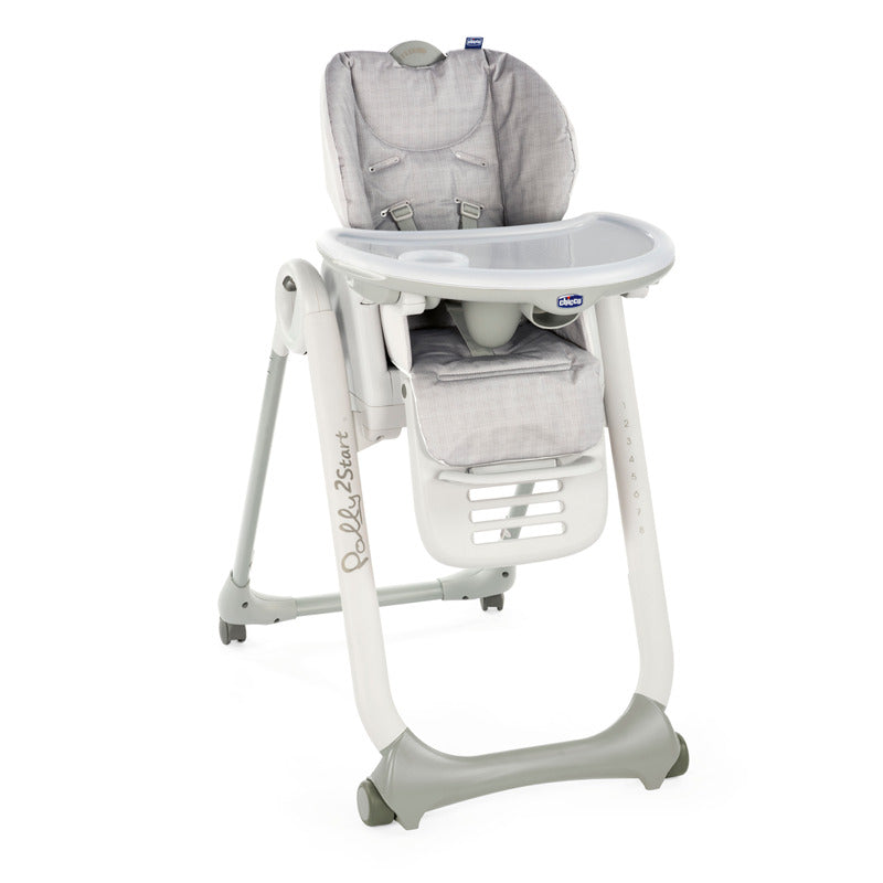 Chicco scaun masa Polly 2 Start 0m+ Happy Silver Imagine principală a produsului
