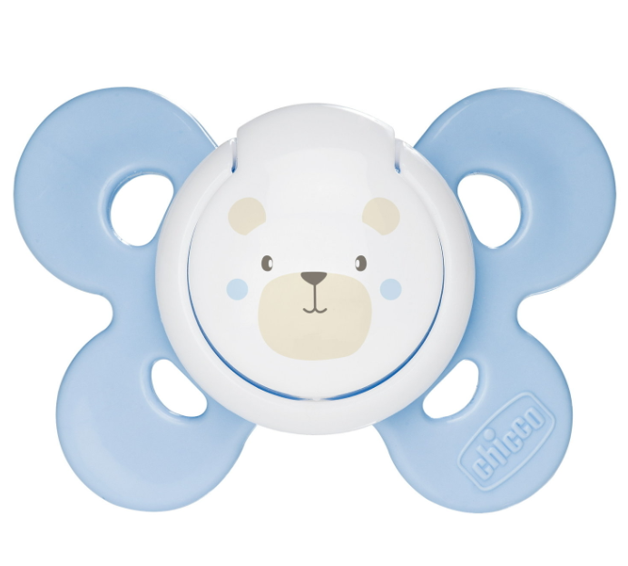 Chicco set cadou Natural Feeling 0m+ Albastru cu ursulet