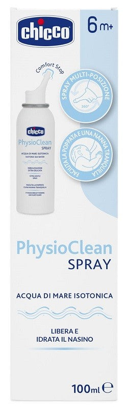 Chicco Spray Nazal cu sare de mare isotonica PhysioClean 6m+ Imagine principală a produsului