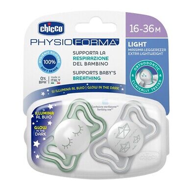 Chicco suzeta ortodontica Physio Forma Light 18-36 luni 2 buc Unisex