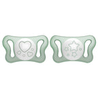 Chicco suzeta silicon fluorescenta Physio Forma Micro 0-2 luni 2 buc