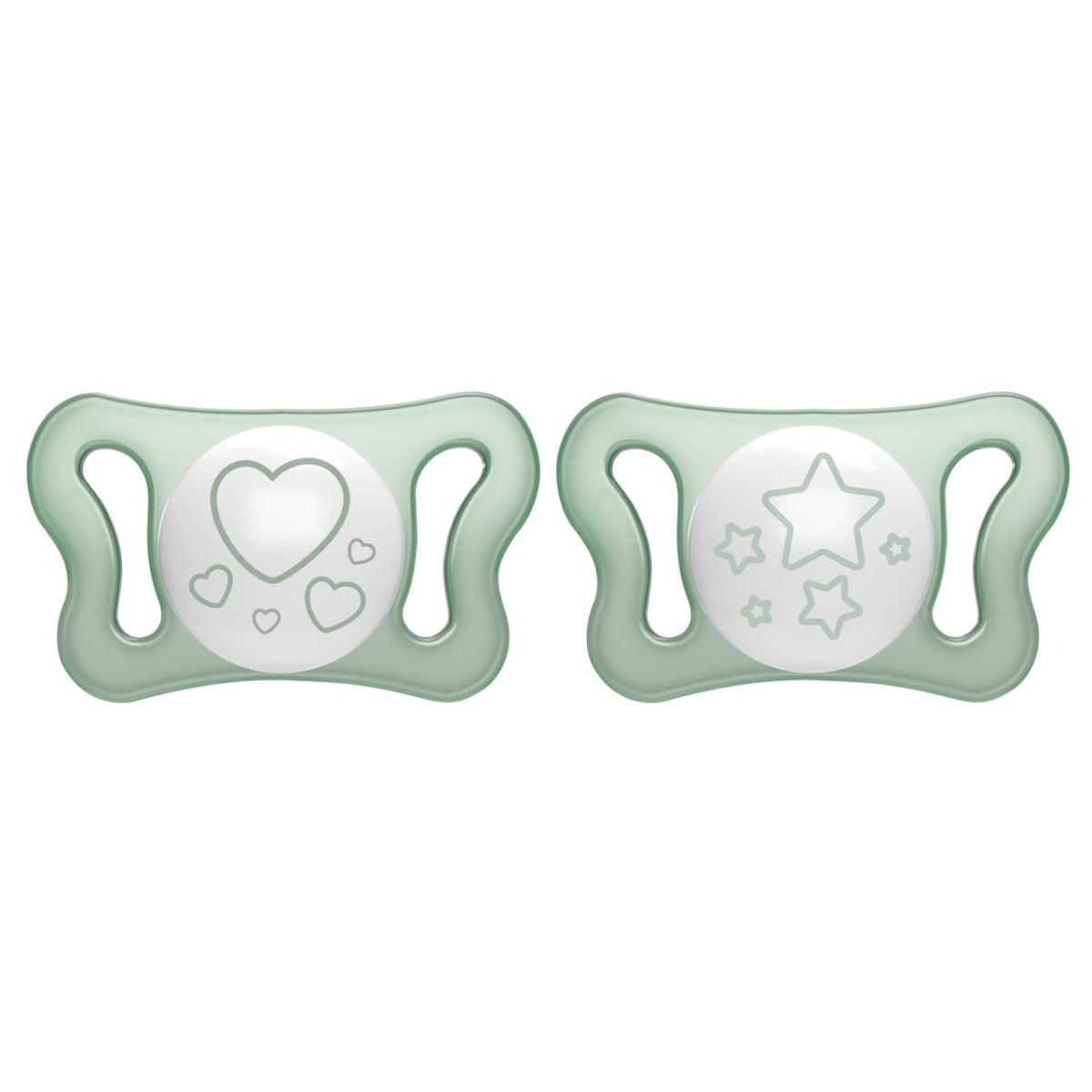 Chicco suzeta silicon fluorescenta Physio Forma Micro 0-2 luni 2 buc
