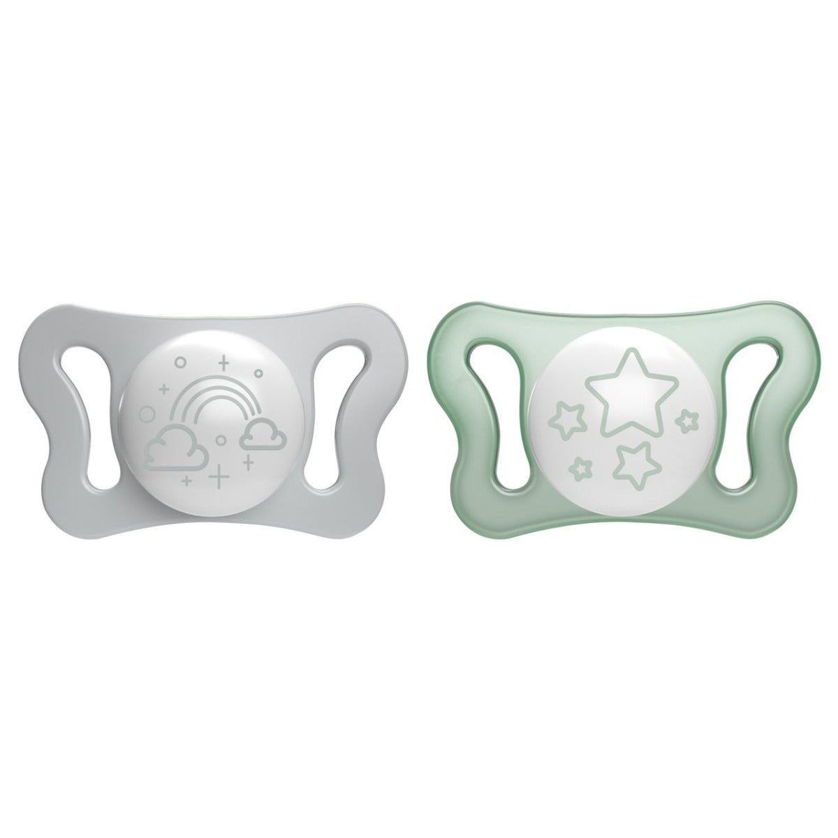 Chicco suzeta silicon fluorescenta Physio Forma Micro 0-2 luni 2 buc