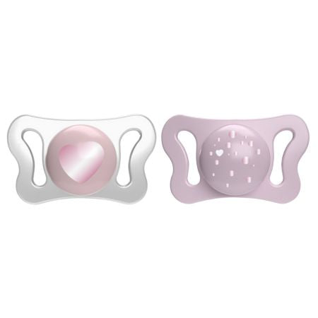 Chicco suzeta silicon Physio Forma Micro 0-2 luni 2 buc Girl Imagine principală a produsului
