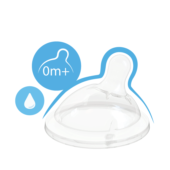Chicco tetina silicon Natural Feeling flux lent 0m+, 1 buc 8101110.01 Imagine principală a produsului