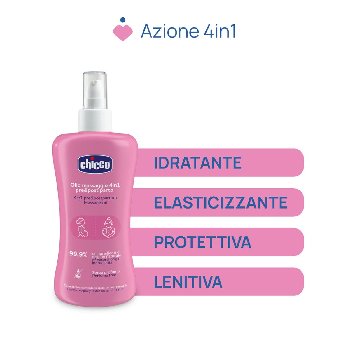 Chicco ulei pentru masaj 4in1 prenatal si postnatal 200 ml