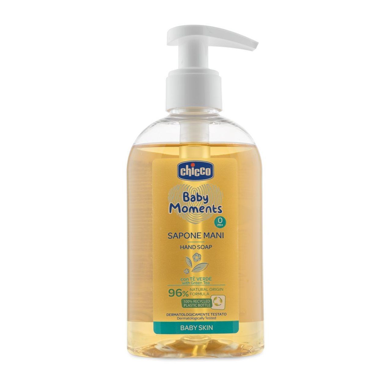 Chicco Baby Moments sapun lichid maini cu pompita 250 ml 0m+ 