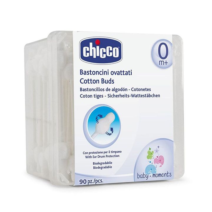 Chicco Betisoare vata cu aparatoare  90 buc pentru 0m+ Imagine principală a produsului