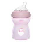 Chicco biberon Natural Feeling 250 ml cu tetina silicon 2m+