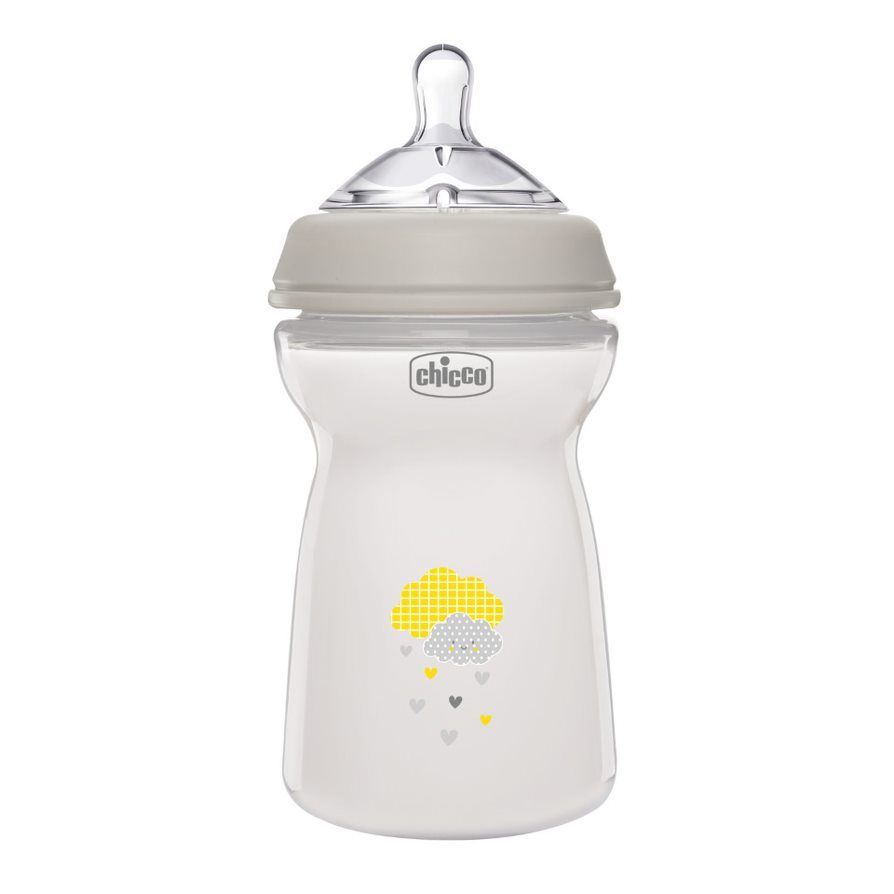 Chicco biberon Natural Feeling tetina silicon flux rapid 330 ml 6m+