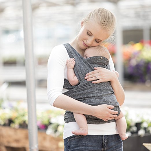 Chicco Boppy ComfyFit marsupiu tip wrap 0m+, Grey 01 Imagine principală a produsului