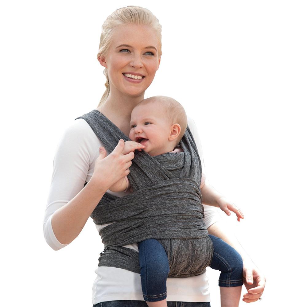 Chicco Boppy ComfyFit marsupiu tip wrap 0m+, Grey Imagine secundară a produsului