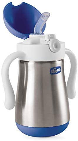 Chicco canita inox Power Cup termorezistenta cu pai si maner 02