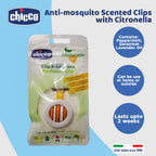 Chicco clip parfumat anti-tantari cu Citronella 3 ani+, 1 buc