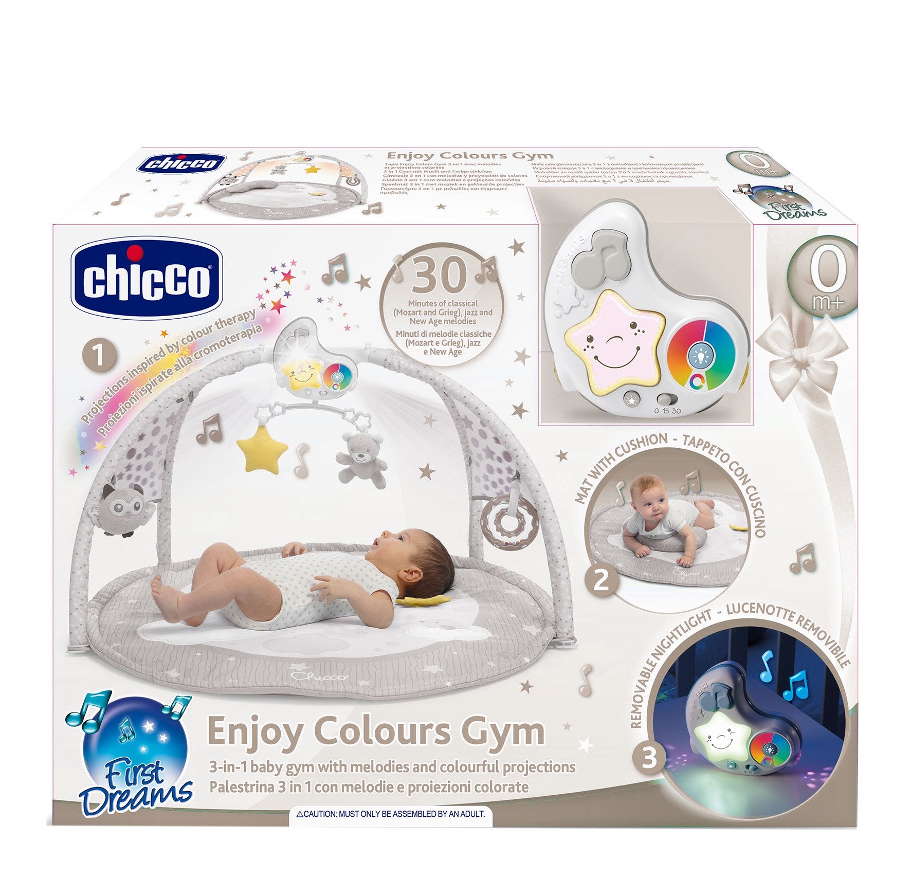 Chicco covor de joaca Enjoy Colours Gym 0m+ Neutru 98660 04