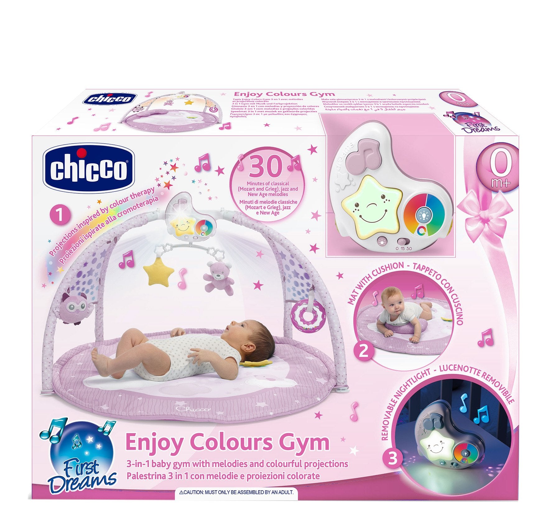 Chicco covor de joaca Enjoy Colours Gym 0m+ Pink 02